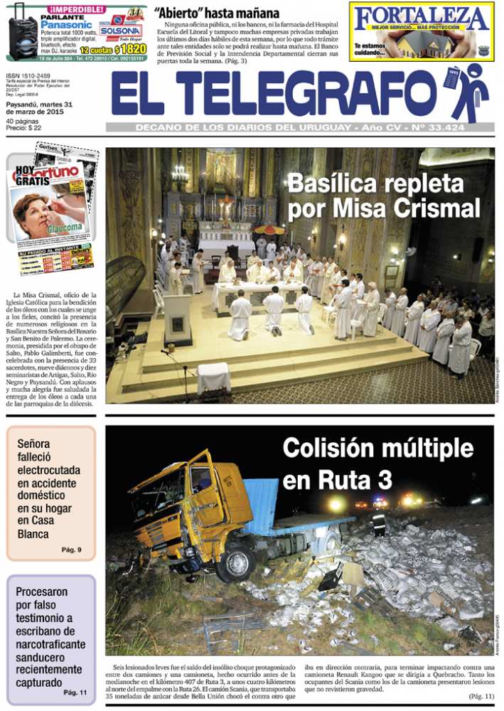 El Telégrafo 31/03/2015